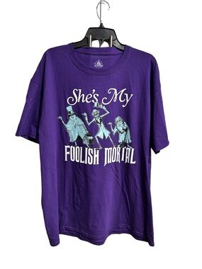 Disney Purple T-Shirt with White Logo